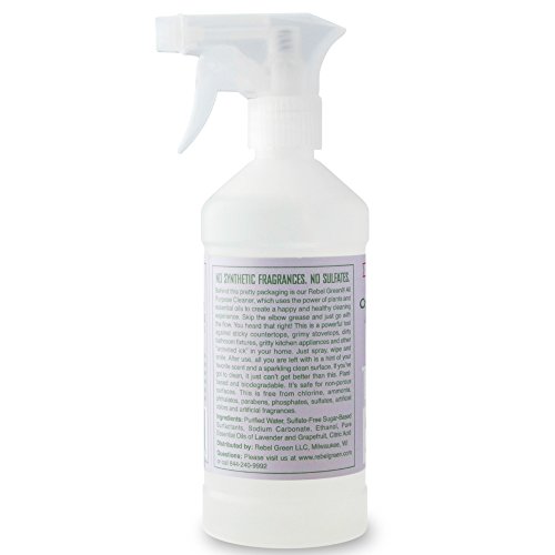 Rebel Green Natural All-Purpose Cleaner Spray - Kid Safe, Pet Safe...