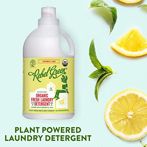 Rebel Green Natural Laundry Detergent, Certified Organic and Hypoa...