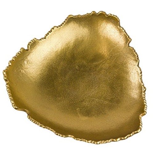 Red Co. 12” Decorative Antique Golden Allure Torn Metal Centerpiec...