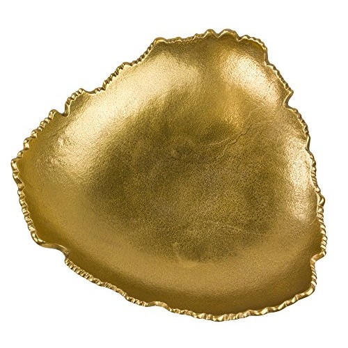 Red Co. 12” Decorative Antique Golden Allure Torn Metal Centerpiec...