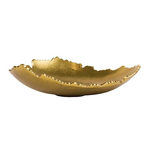 Red Co. 12” Decorative Antique Golden Allure Torn Metal Centerpiec...