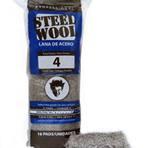 Red Devil 0317 Steel Wool, 4 Extra Coarse, 16 Pads