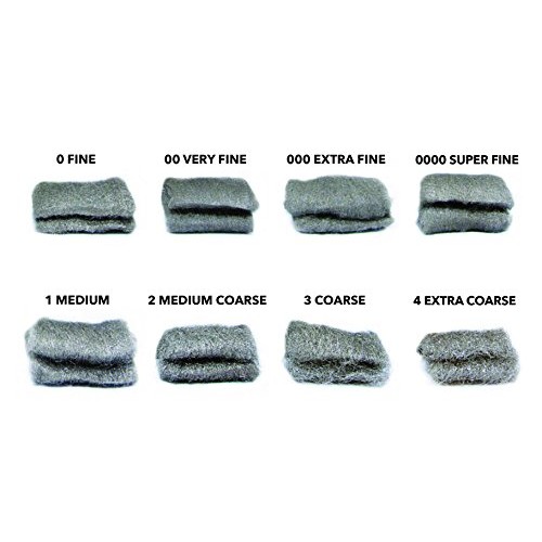 Red Devil 0320 Steel Wool, 0000 Super Fine, Pack of 8