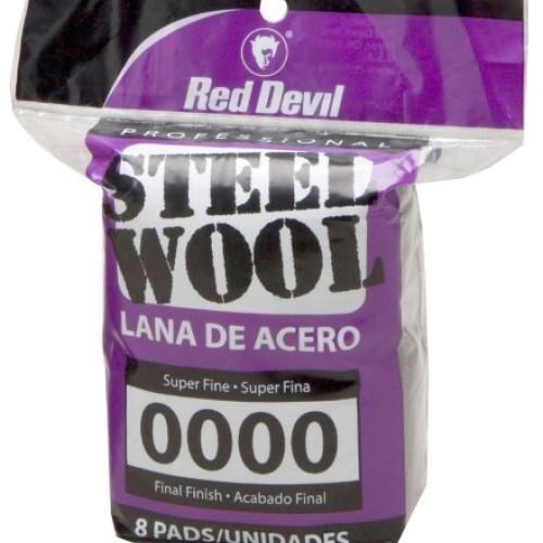 Red Devil 0320 Steel Wool, 0000 Super Fine, Pack of 8