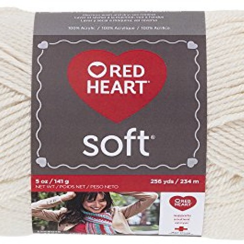 RED HEART Soft Yarn, Off-White