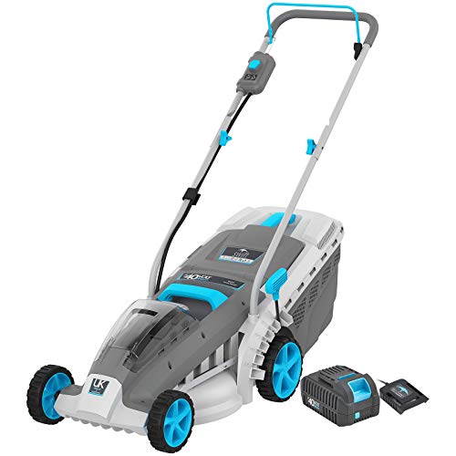 40V Cordless Lawn Mower, 18Inch Brushless Lawn Mower, 1-3 Adju...