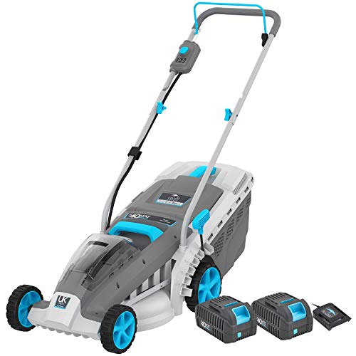 Swift 18-Inch Brushless Cordless Lawn Mower, Double 40-Volt Lithiu...
