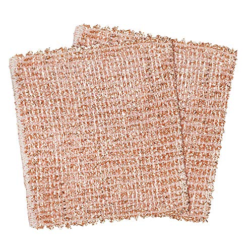 REDECKER Copper Cleaning Cloth, Set of 2, Durable and Non-Abrasive...