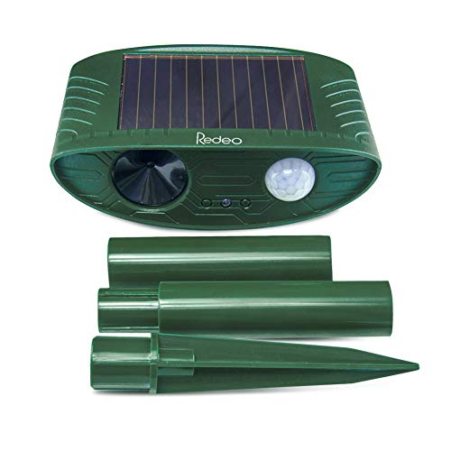 Redeo Outdoor Solar Cat Repellent Ultrasonic Animal Repeller Dog D...