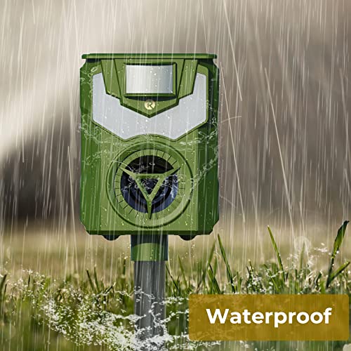 Solar Animal Repeller Ultrasonic Dog Repellent Latest Flame Light ...