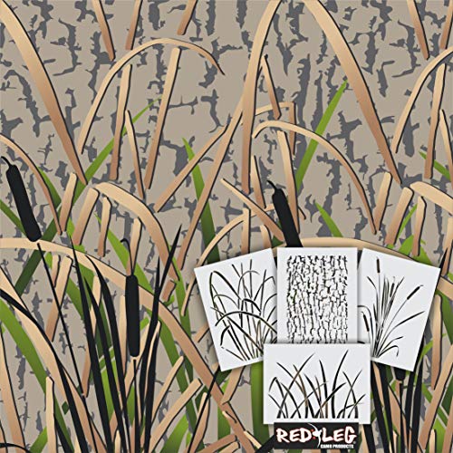 Redleg Camo GK17 4 Piece 17 Duck Boat camo Stencil kit