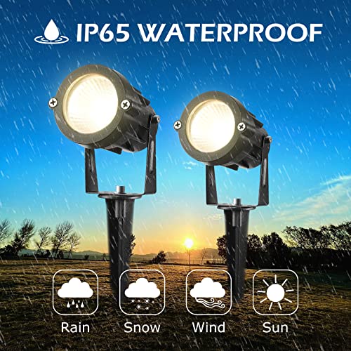 REEGOLD Low Voltage Landscape Lights: 10W 1000LM Outdoor LED Spotl...