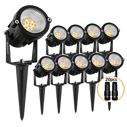 REEGOLD Low Voltage Landscape Lights: 10W 1000LM Outdoor LED Spotl...