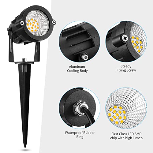 REEGOLD Outdoor Landscape Lights: 10W 1000LM LED Spotlights for Ya...