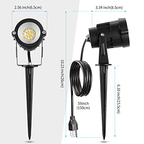 REEGOLD Outdoor Landscape Lights: 10W 1000LM LED Spotlights for Ya...