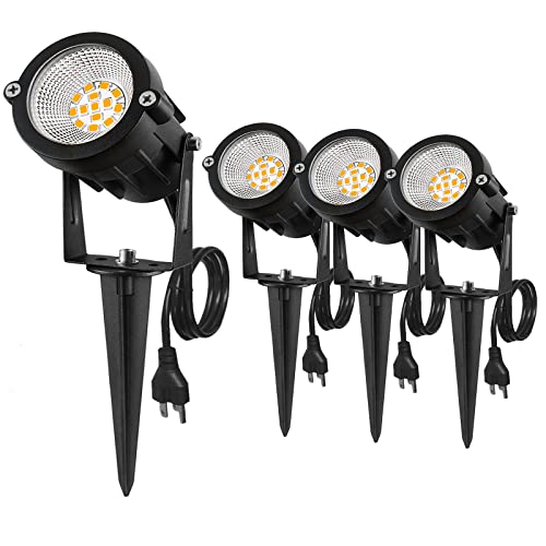 REEGOLD Outdoor Landscape Lights: 10W 1000LM LED Spotlights for Ya...
