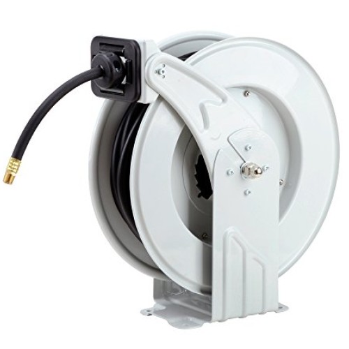 REELWORKS Air-Hose-Reel Retractable 3/8 Inch x 50 Feet ELITE Lon...