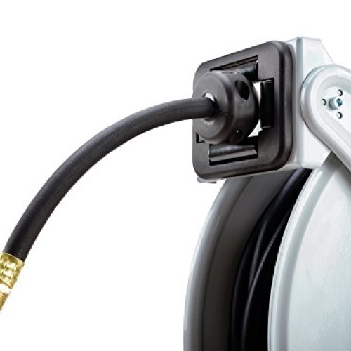 REELWORKS Air-Hose-Reel Retractable 3/8 Inch x 50 Feet ELITE Lon...