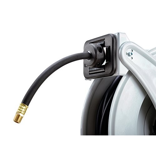REELWORKS Air-Hose-Reel Retractable 3/8 Inch x 50 Feet ELITE Lon...