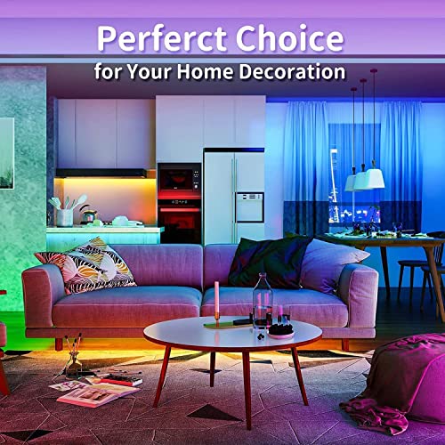 REEMEER Led Lights 100ft2 Rolls of 50ft Smart APP Control Music ...