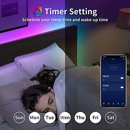 REEMEER Led Lights 100ft（2 rools of 50ft） Smart APP Control Musi...