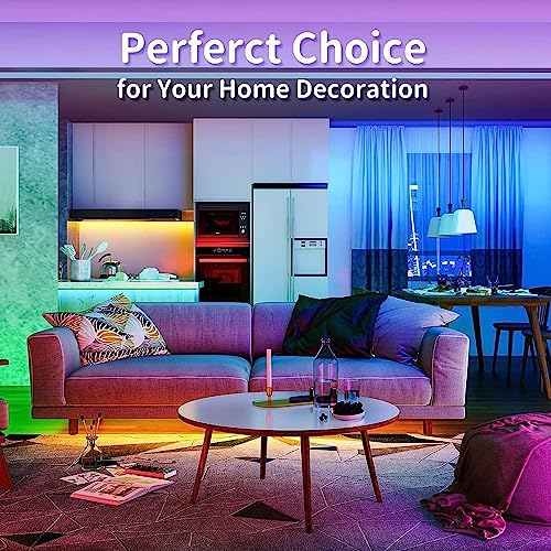 REEMEER Led Lights 100ft（2 rools of 50ft） Smart APP Control Musi...