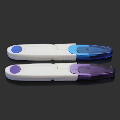 ReFaXi 2pcs New Plastic Handle Embroidery Sewing Trimming Snip Thr...