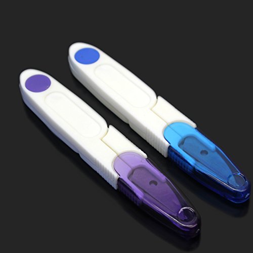 ReFaXi 2pcs New Plastic Handle Embroidery Sewing Trimming Snip Thr...