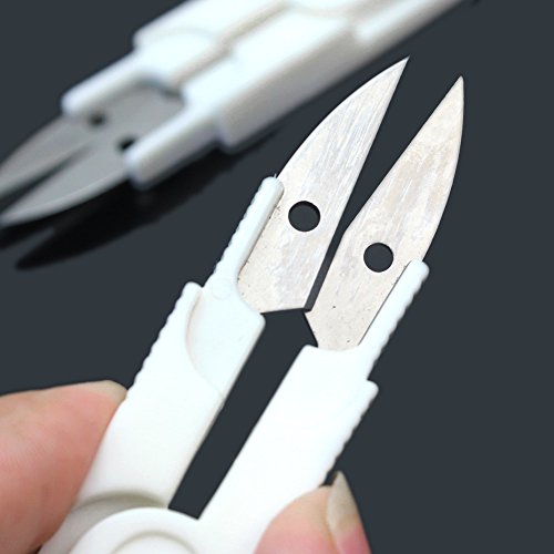 ReFaXi 2pcs New Plastic Handle Embroidery Sewing Trimming Snip Thr...