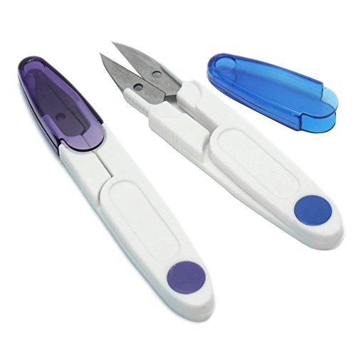 ReFaXi 2pcs New Plastic Handle Embroidery Sewing Trimming Snip Thr...