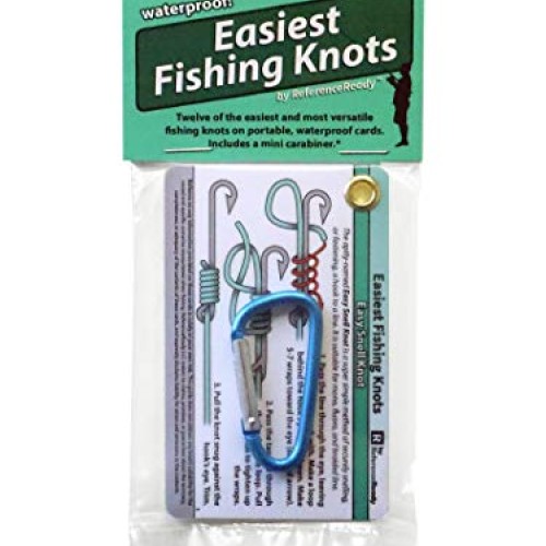 ReferenceReady Easiest Fishing Knots - Waterproof Guide to 12 Simp...