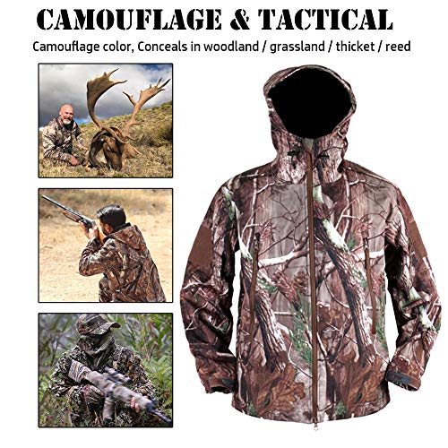 ReFire Gear Mens Soft Shell Military Tactical Jacket Outdoor Camo...
