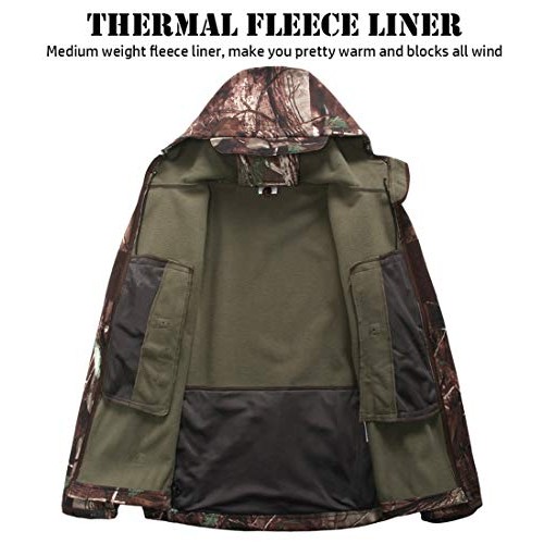 ReFire Gear Mens Soft Shell Military Tactical Jacket Outdoor Camo...