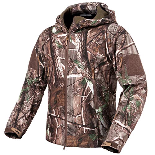 ReFire Gear Mens Soft Shell Military Tactical Jacket Outdoor Camo...
