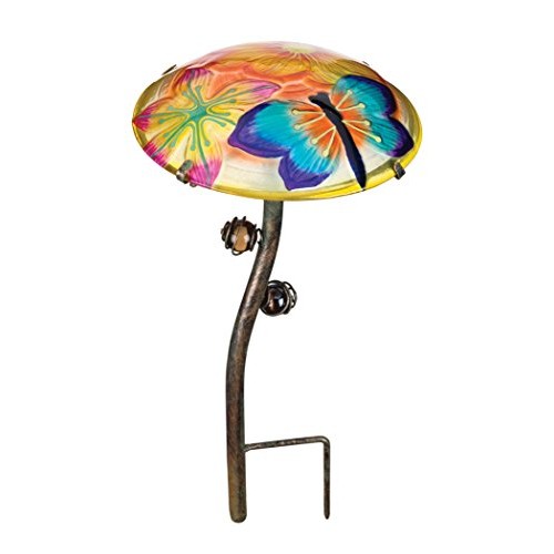 Regal Art & Gift 11325 Dragonfly Glow Mushroom Stake
