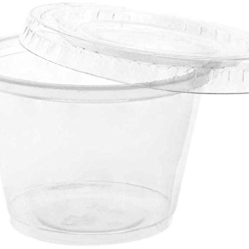32 pieces - 2.5 oz Plastic Gelatin Jello Shot Cups with Lids resta...