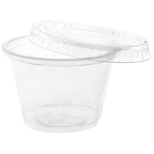 32 pieces - 2.5 oz Plastic Gelatin Jello Shot Cups with Lids resta...