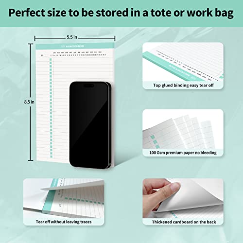 Regolden-Book Daily To Do List Notepad Planner, Note Pads 5x8 with...