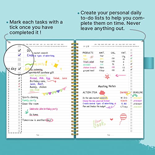 Regolden-Book To Do List Planner Notebook, Daily Planner Checklist...