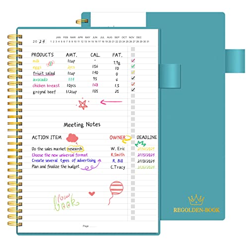 Regolden-Book To Do List Planner Notebook, Daily Planner Checklist...