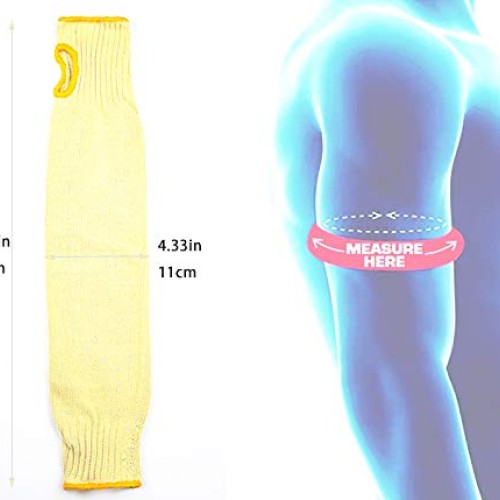 Kevlar Welding Sleeves, Cut and Heat Resistant Kevlar Arm Guards F...