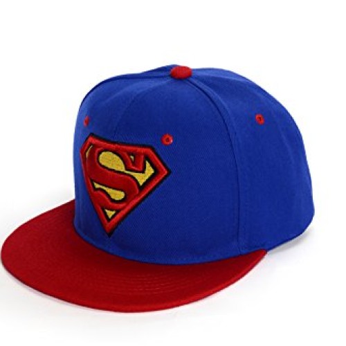 REINDEAR Superman Baseball Cap Hip-hop Snapback Hat Blue-Red