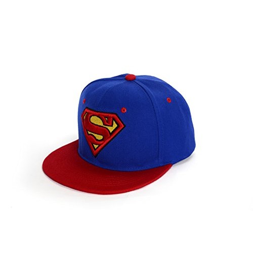 REINDEAR Superman Baseball Cap Hip-hop Snapback Hat Blue-Red