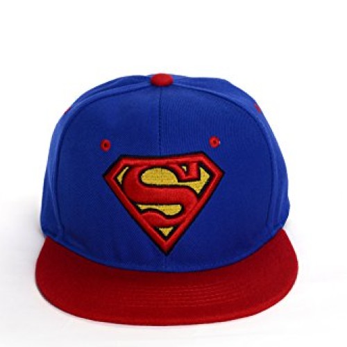REINDEAR Superman Baseball Cap Hip-hop Snapback Hat Blue-Red