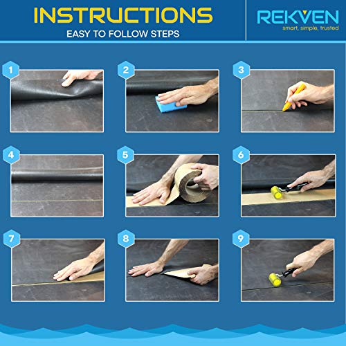 REKVEN - Pond Liner Seam Tape, Double Sided Butyl Adhesive, 3 x 30
