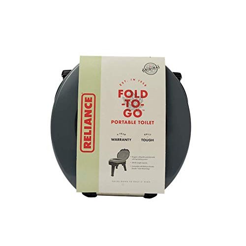 Reliance Products Fold-to-Go Collapsible Portable Toilet, 9824-21W...