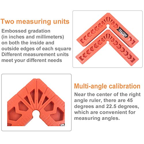 Relitec Positioning Squares, Right Angle Clamp, 90 Degree Corner C...