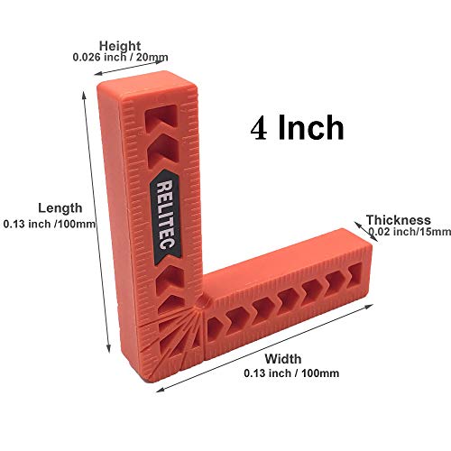 Relitec Positioning Squares, Right Angle Clamp, 90 Degree Corner C...