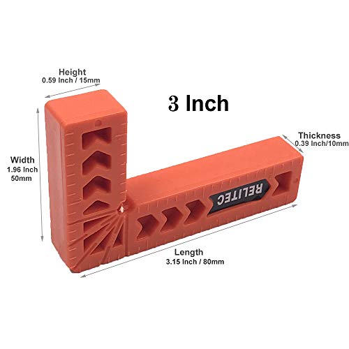 Relitec Positioning Squares, Right Angle Clamp, 90 Degree Corner C...