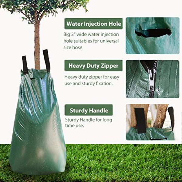 Remiawy Tree Watering Bag, 20 Gallon Slow Release Watering Bag for...